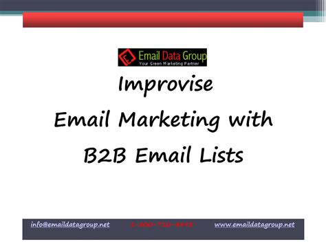 b2b email lists usa